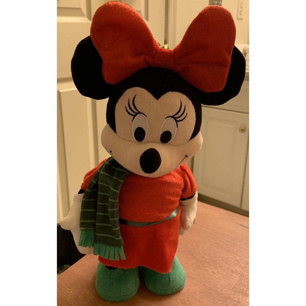 Disney Animated Dancing Musical Christmas Jingle Bell‎ Minnie Mouse